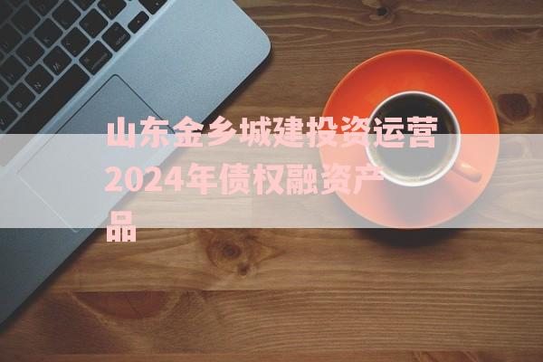 山东金乡城建投资运营2024年债权融资产品